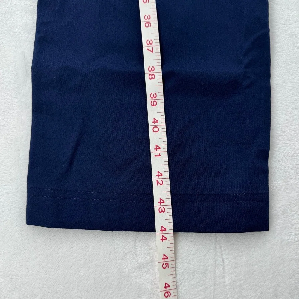 FIGS Pisco Scrub Pants Mens Large Navy Blue Technical Straight Leg Drawstring